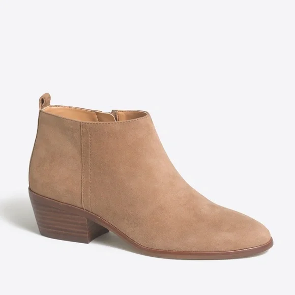 JCREW Size 8 Sawyer Suede Boots in Tan - Picture 1 of 8